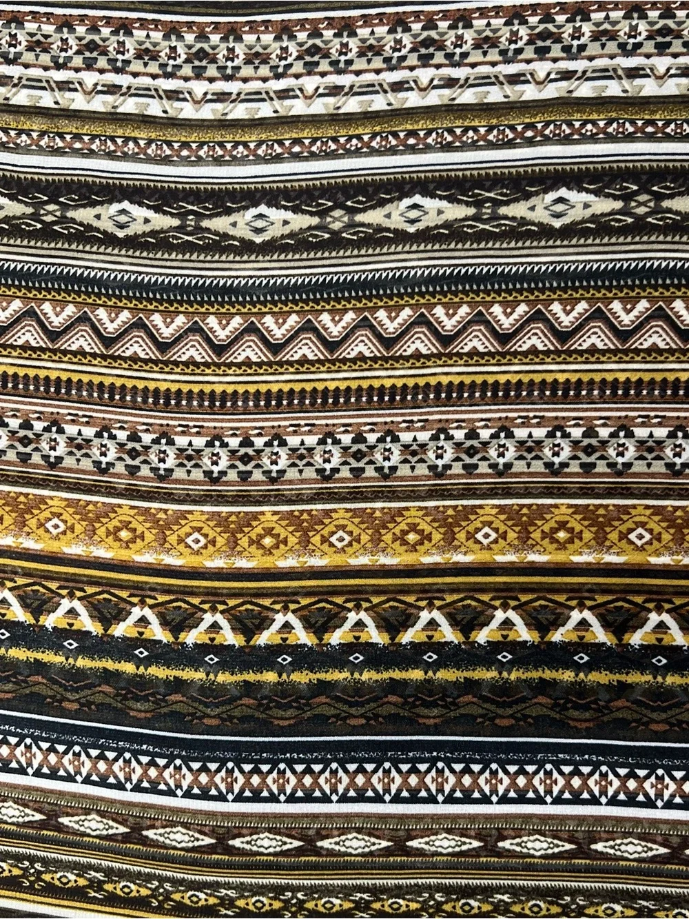Aquarius Long Large Scarf Geometric Boho Print Semi Sheer 27”x79”